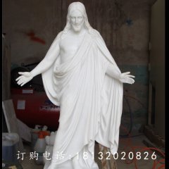漢白玉耶穌雕塑，教會人物石雕