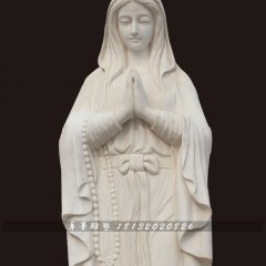 石雕圣母，漢白玉圣母雕塑