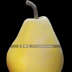 鴨梨雕塑，玻璃鋼仿真水果雕塑