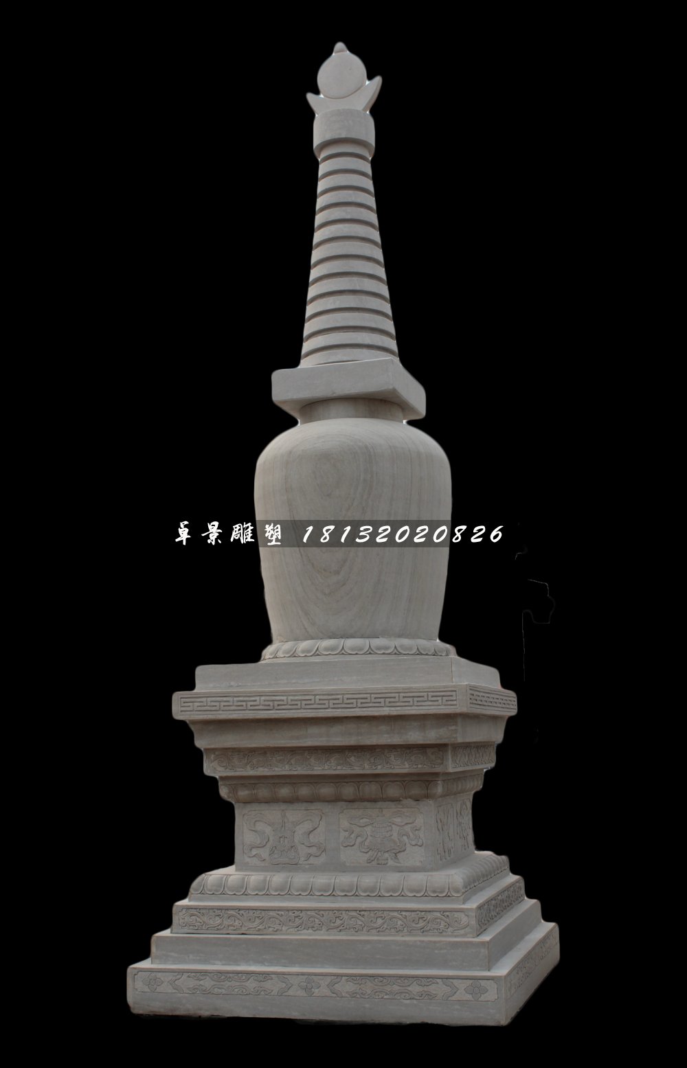 大理石塔雕塑，廣場(chǎng)石雕塔 (2)