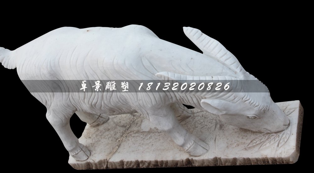 山羊石雕，大理石山羊雕塑