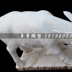 山羊石雕，大理石山羊雕塑