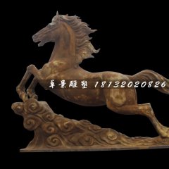銅雕馬，廣場(chǎng)馬踏祥云銅雕