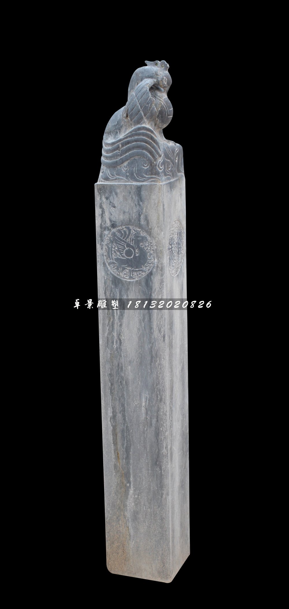 拴馬柱，仿古拴馬柱雕塑