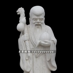 壽星公石雕，漢白玉壽星公雕塑
