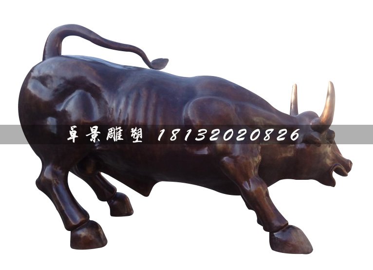 華爾街銅牛，廣場動物銅雕 (1)