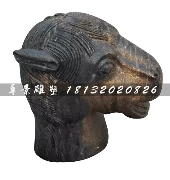 十二生肖獸首銅雕，公園馬頭銅雕