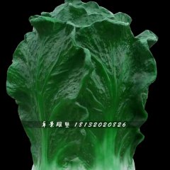 玻璃鋼大白菜雕塑，仿真蔬菜雕塑