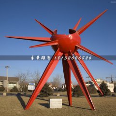 光芒雕塑，不銹鋼廣場雕塑