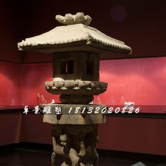 石燈雕塑，古代宮燈石雕