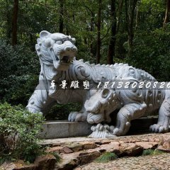 母子虎石雕，公園動(dòng)物石雕
