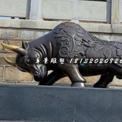 拓荒牛銅雕，廣場銅牛雕塑
