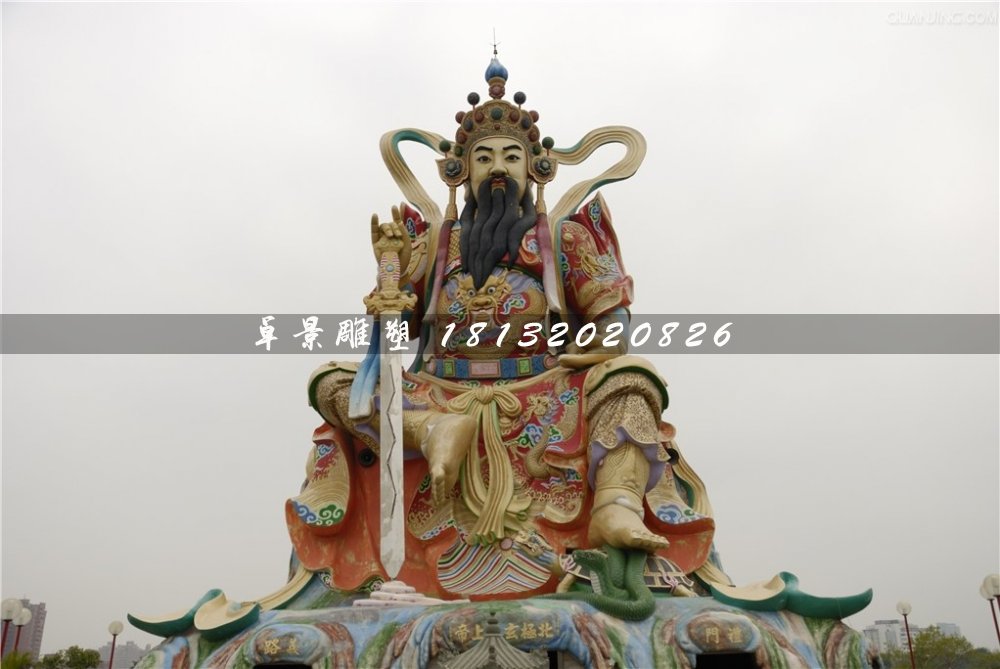 北極玄天上帝雕塑，玻璃鋼神仙