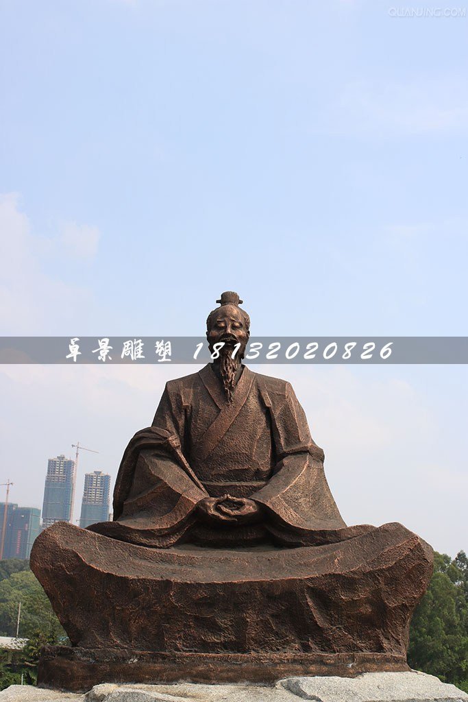 葛洪銅雕，古代醫(yī)藥學(xué)家銅雕 (1)