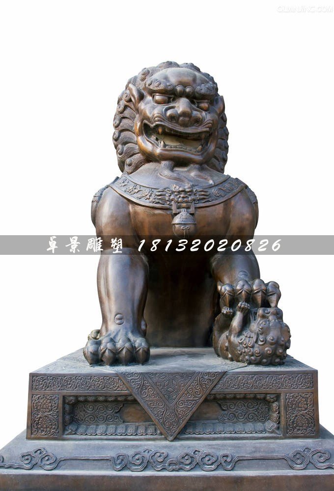 北京獅銅雕，銅獅子雕塑 (2)