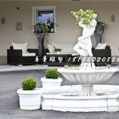 噴泉石雕，歐式美女噴泉石雕