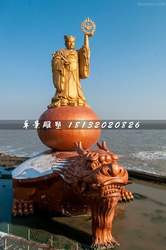 太陽(yáng)神銅雕，海邊神仙銅雕