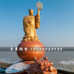 太陽(yáng)神銅雕，海邊神仙銅雕