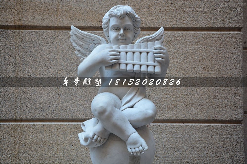 音樂小天使石雕，人物石雕