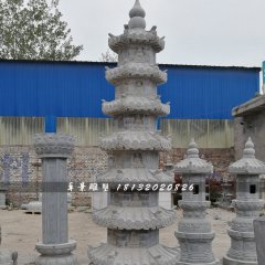 佛塔石雕，寺廟青石佛塔