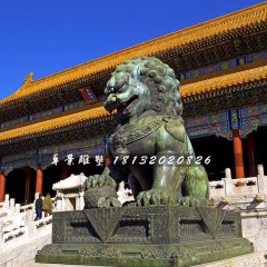 青銅獅雕塑，北京獅雕塑