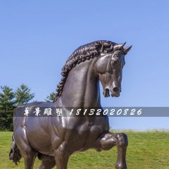 銅雕馬，公園仿真銅馬雕塑