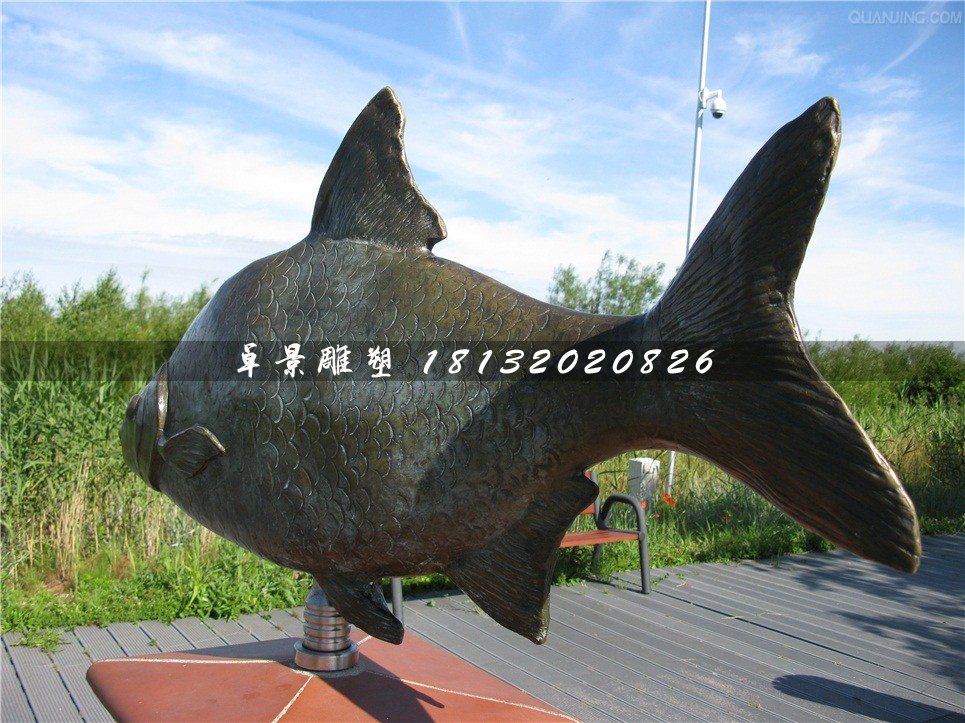 銅雕魚，廣場(chǎng)動(dòng)物銅雕