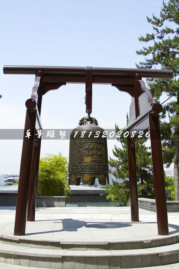 銅鐘，黃銅鐘，廣場銅鐘雕塑