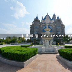 西方人物石噴泉，廣場(chǎng)漢白玉噴泉雕塑