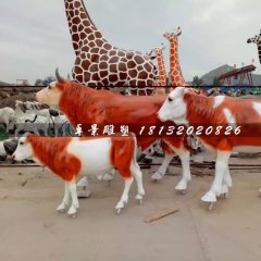 玻璃鋼牛雕塑，動物雕塑