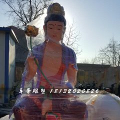 彩繪普賢菩薩雕塑，玻璃鋼佛像雕塑