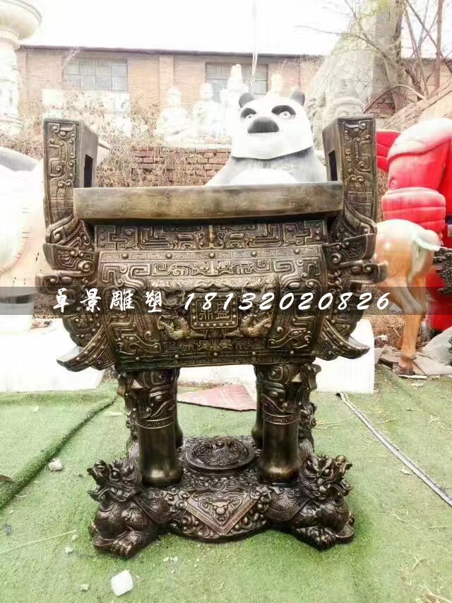 鼎盛鼎銅雕，廣場銅鼎