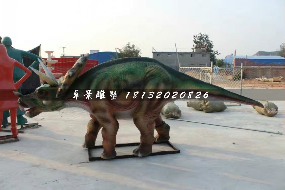 恐龍雕塑，玻璃鋼仿真動(dòng)物雕塑 (4)