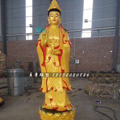 立式觀音菩薩，銅觀音雕塑