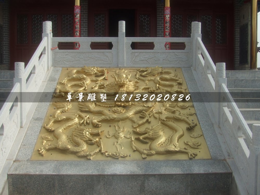 龍浮雕，廣場(chǎng)銅浮雕