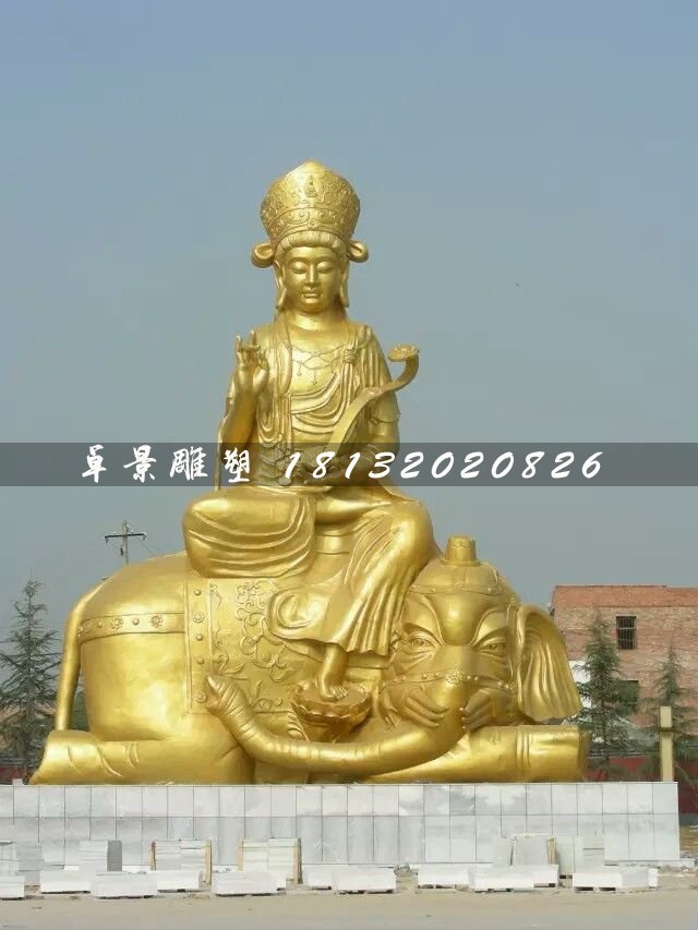 普賢菩薩雕塑，大型佛像銅雕