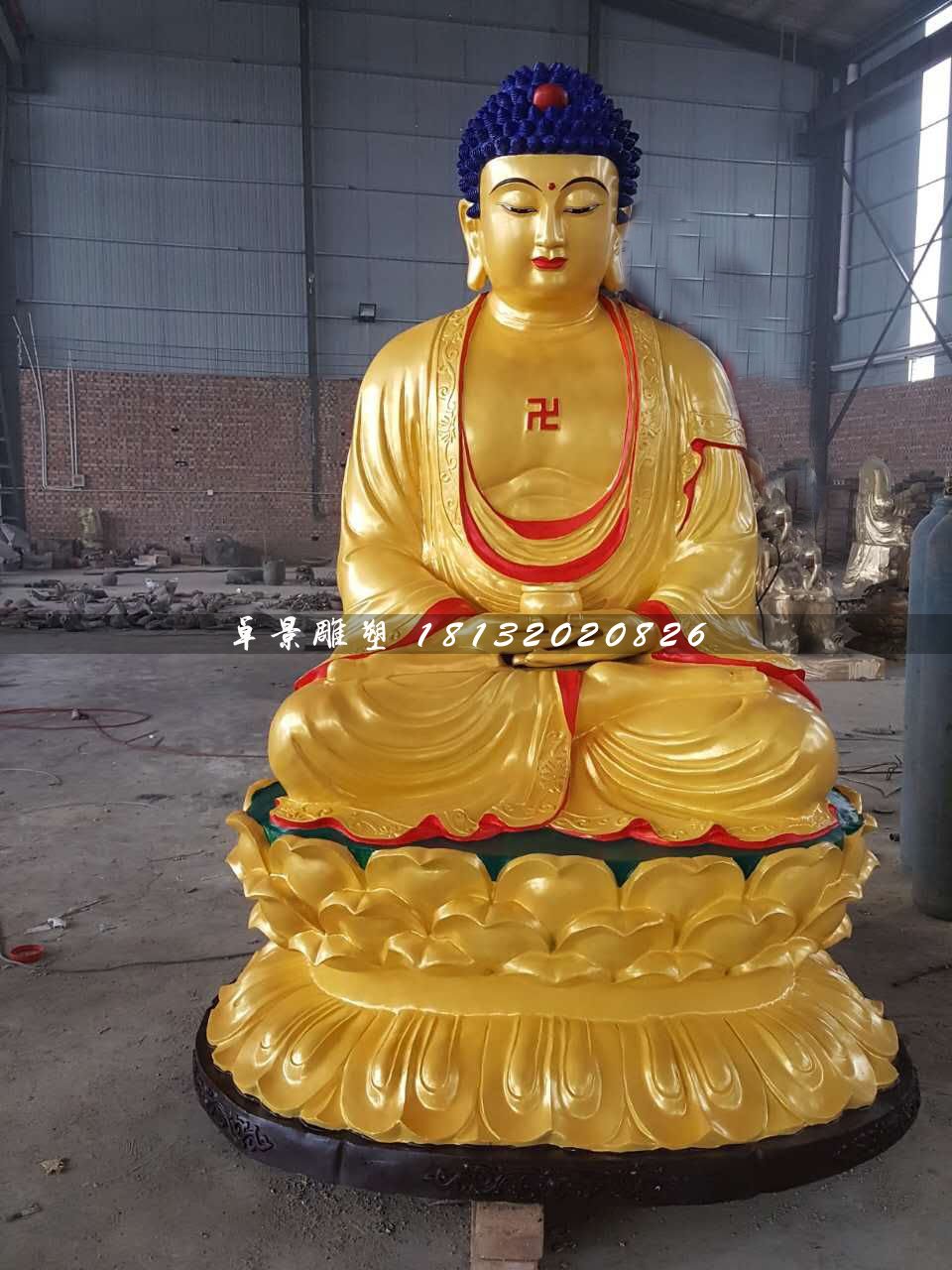 如來(lái)佛銅雕,坐式銅佛像