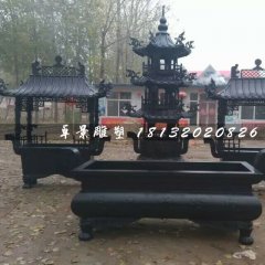 香爐銅雕，寺廟銅香爐