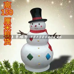 雪人雕塑，玻璃鋼卡通雕塑