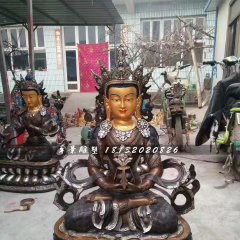 長(zhǎng)壽佛銅雕，寺廟銅佛像