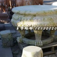 大理石圓桌，公園圓桌雕塑