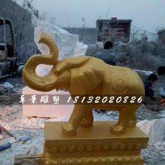 大象銅雕，吉祥大象銅雕