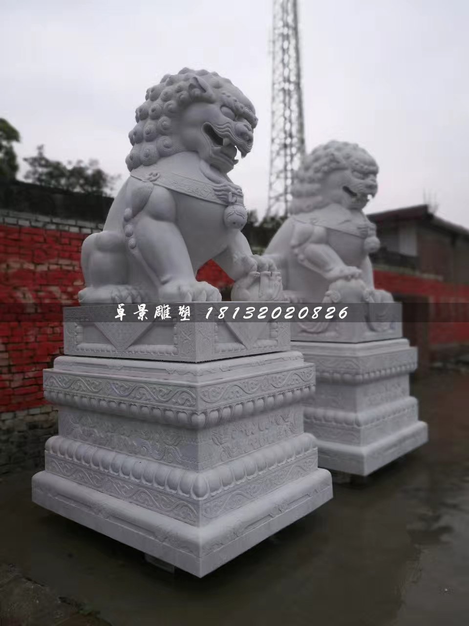 大型獅子石雕，北京獅石雕 (2)
