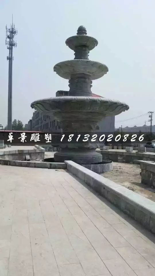 大型石噴泉，青石噴泉雕塑 (1)
