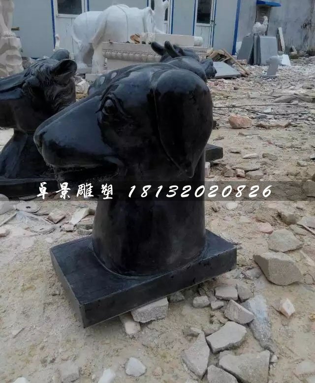 十二生肖獸首石雕，公園動(dòng)物石雕 (4)