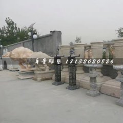 石燈雕塑，仿古石燈雕塑