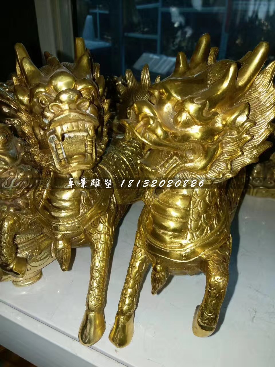 銅麒麟，鑄銅麒麟雕塑