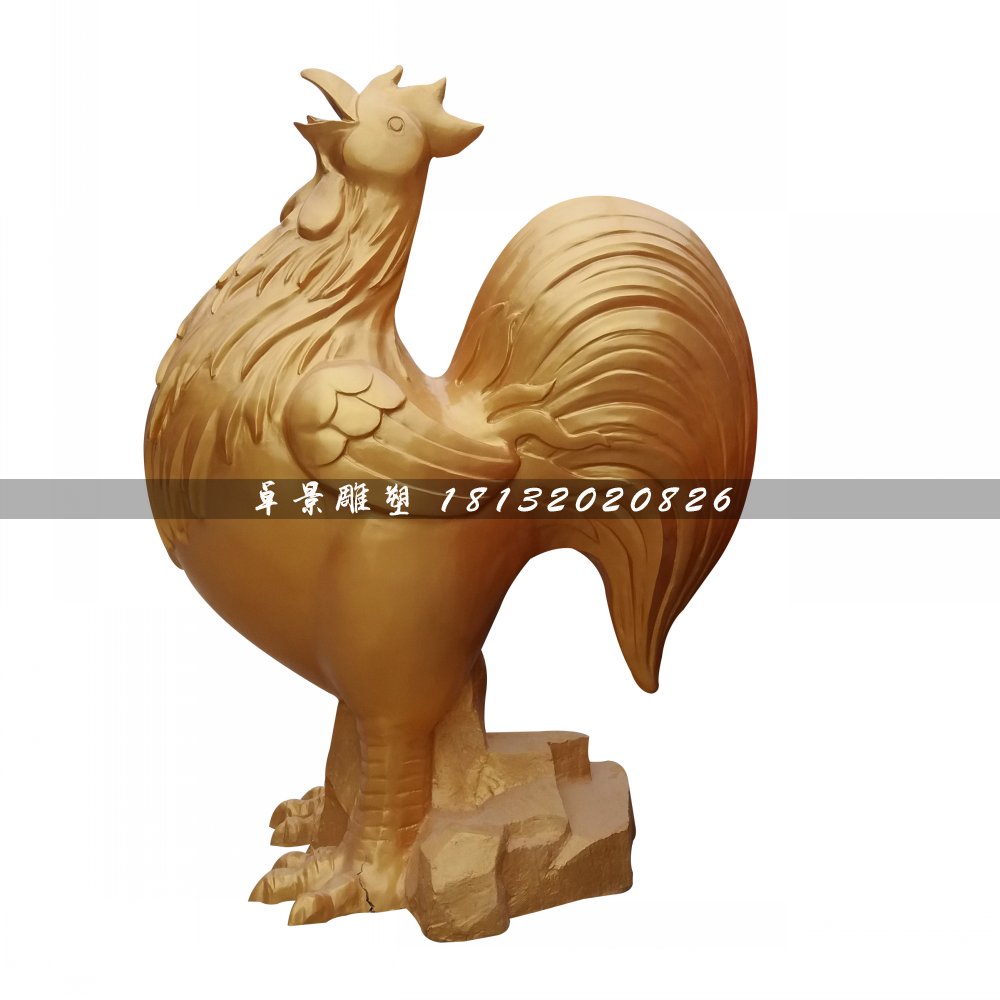 金雞銅雕，公園動(dòng)物銅雕 (2)