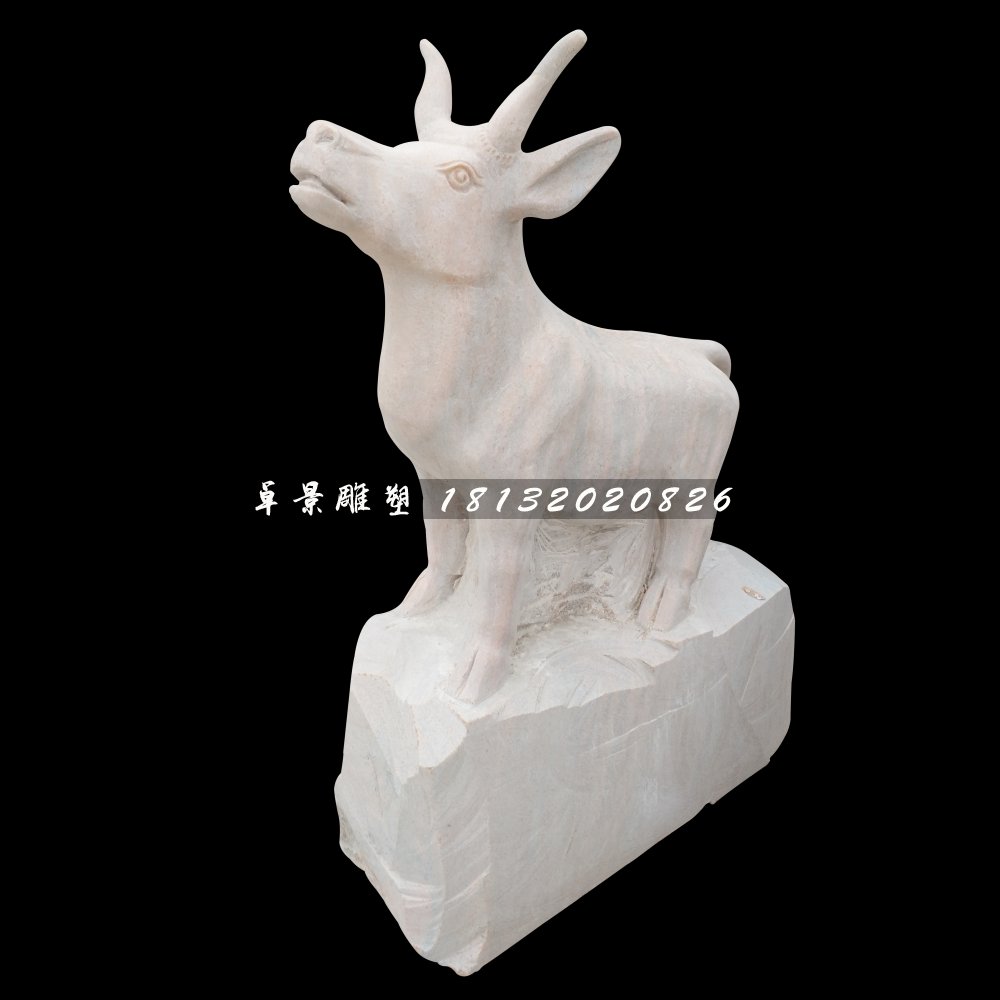 動物石雕，大理石十二生肖雕塑 (2)