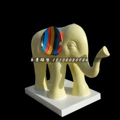 大象雕塑，玻璃鋼大象雕塑